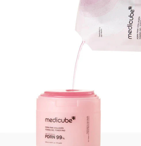 PDRN Pink Collagen Toning Gel Toner Pad